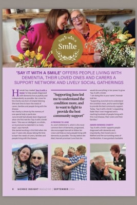Say it with a smile news image - Say it with a Smile featured in ‘Insight Magazine’